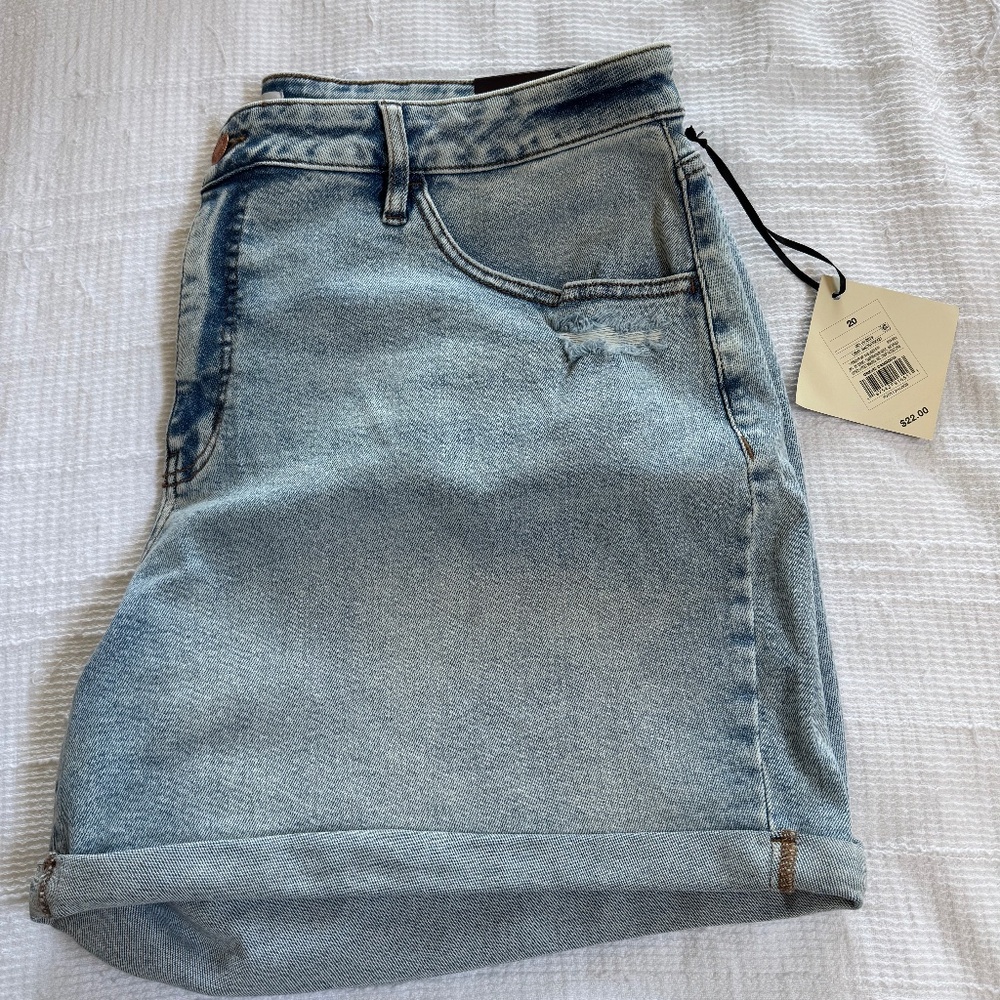 High Rise Midi Shorts